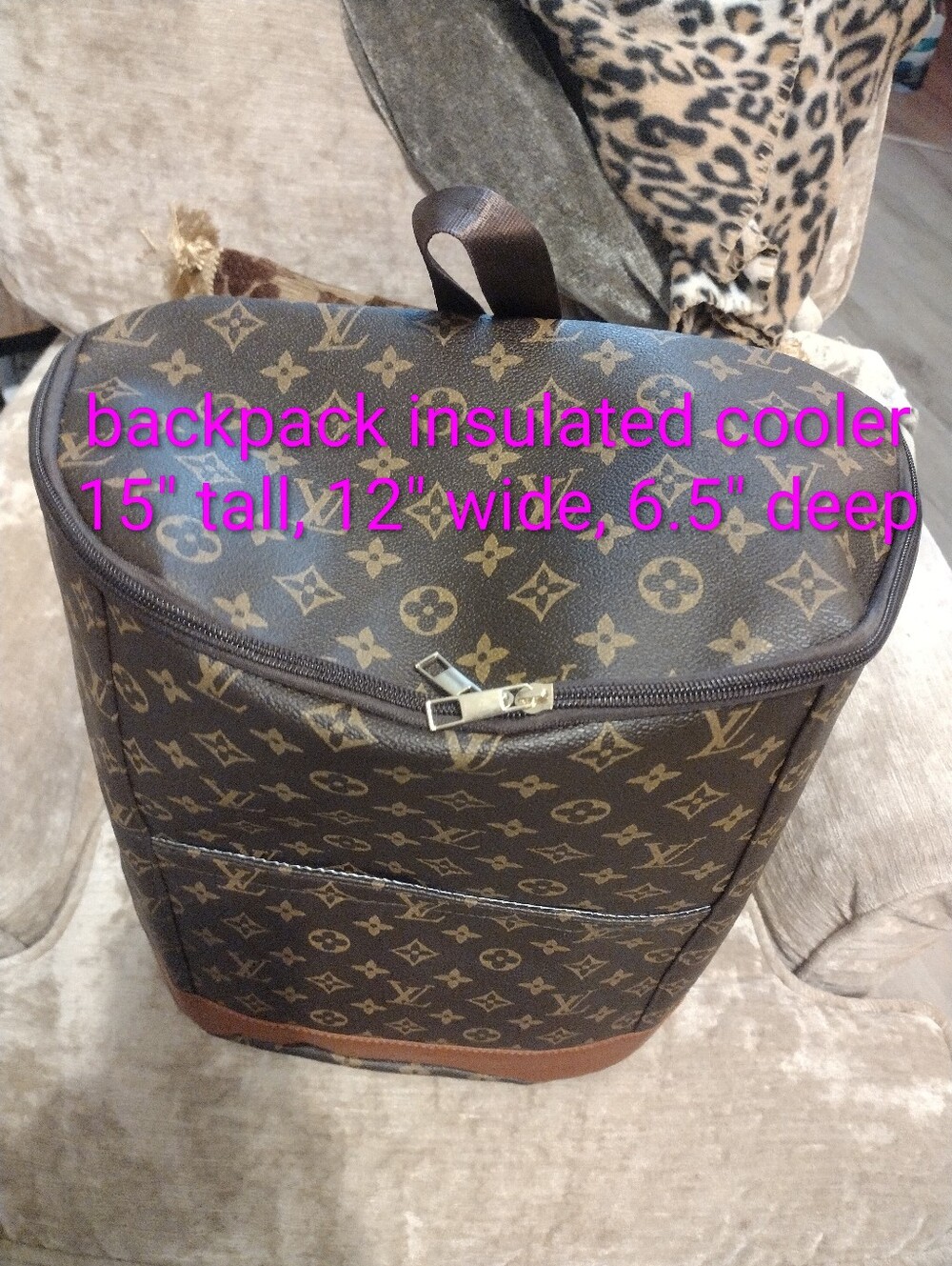Backpack Cooler Monogram Insulated